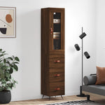 Hoge Kast 34,5X34X180 Cm Bewerkt Hout
