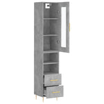Hoge Kast 34,5X34X180 Cm Bewerkt Hout