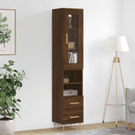 Hoge Kast 34,5X34X180 Cm Bewerkt Hout