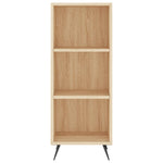 Hoge Kast 34,5X34X180 Cm Bewerkt Hout Kleurig