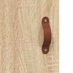 Hoge Kast 34,5X34X180 Cm Bewerkt Hout Kleurig
