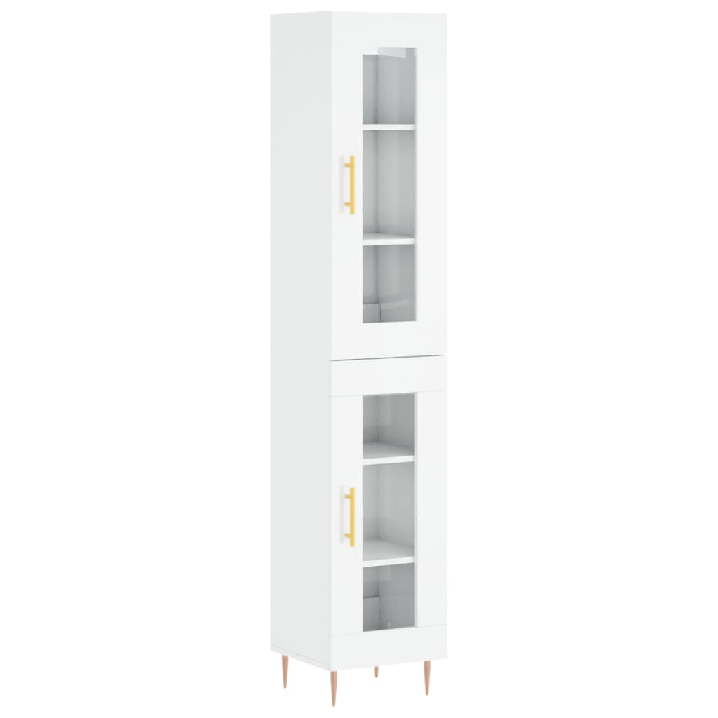 Hoge Kast 34,5X34X180 Cm Bewerkt Hout