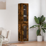 Hoge Kast 34,5X34X180 Cm Bewerkt Hout Kleurig