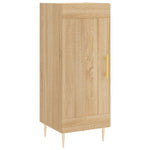 Hoge Kast 34,5X34X180 Cm Bewerkt Hout Kleurig