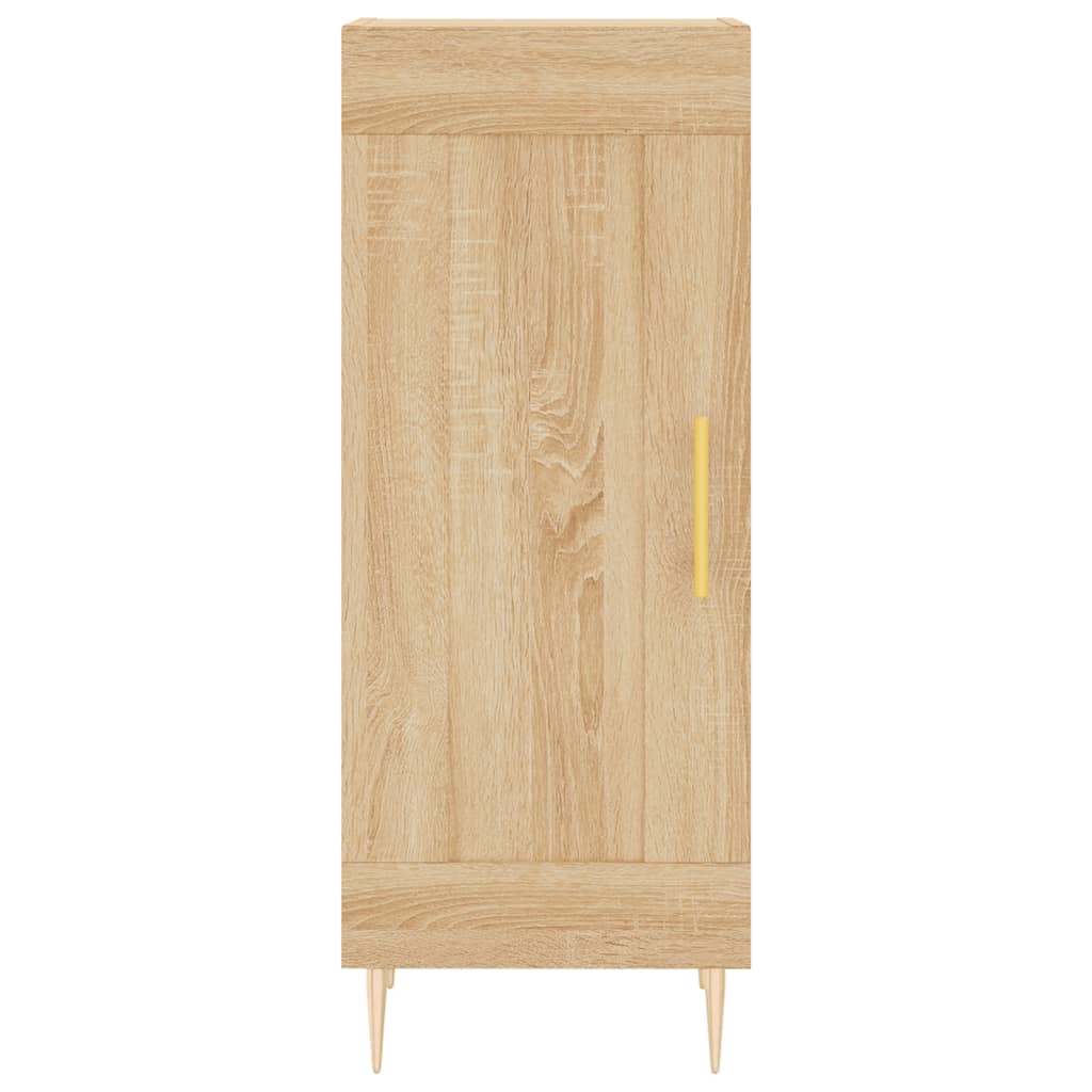 Hoge Kast 34,5X34X180 Cm Bewerkt Hout Kleurig