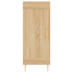 Hoge Kast 34,5X34X180 Cm Bewerkt Hout Kleurig