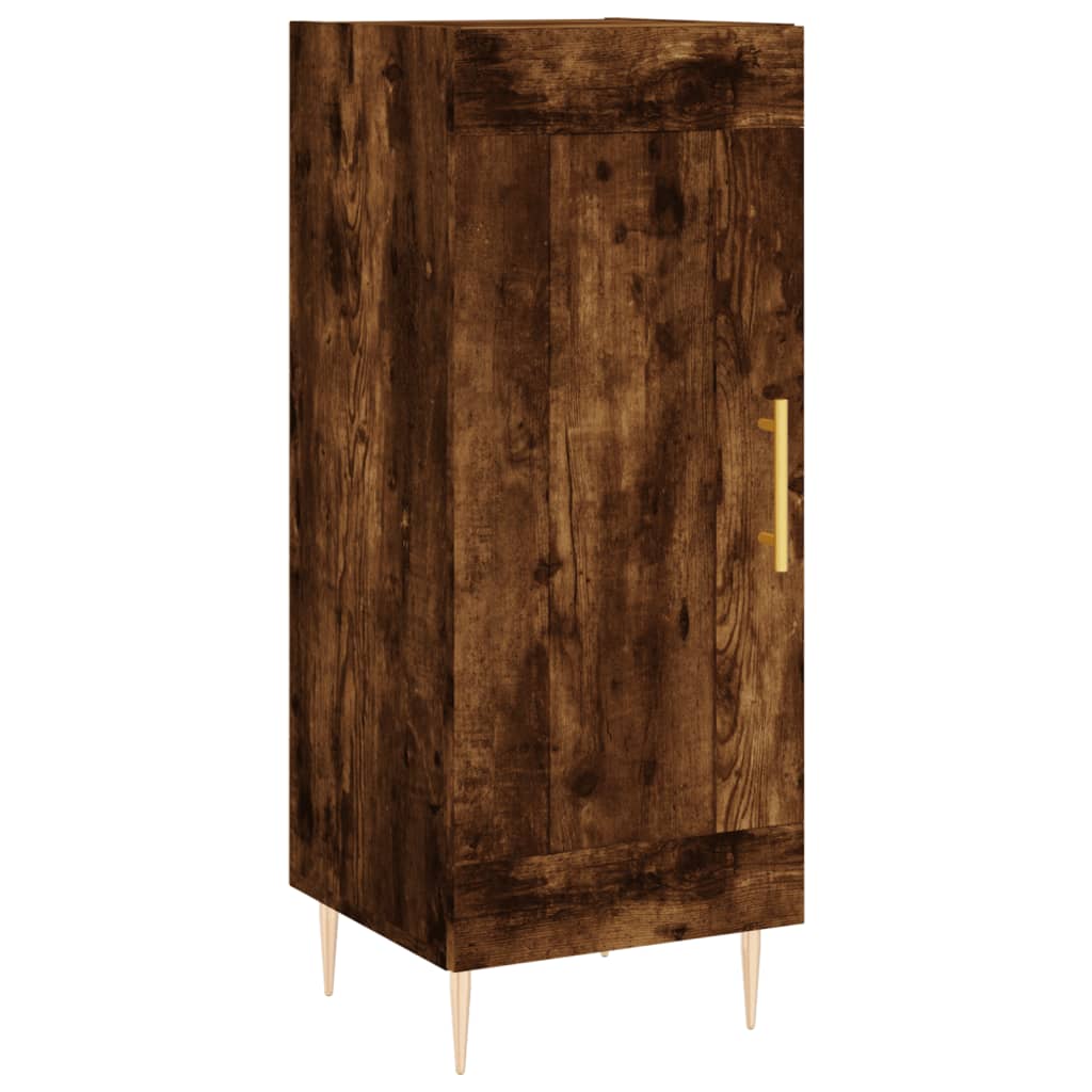 Hoge Kast 34,5X34X180 Cm Bewerkt Hout Kleurig