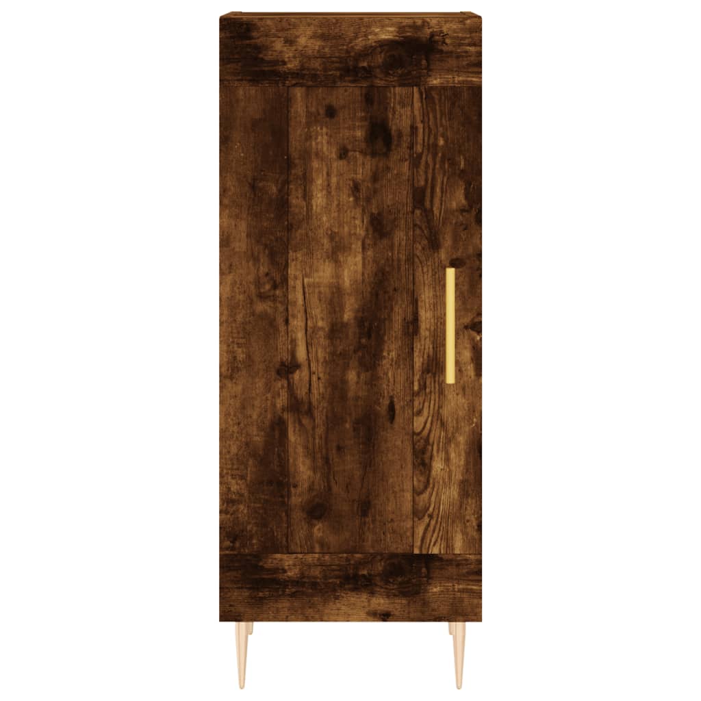 Hoge Kast 34,5X34X180 Cm Bewerkt Hout Kleurig