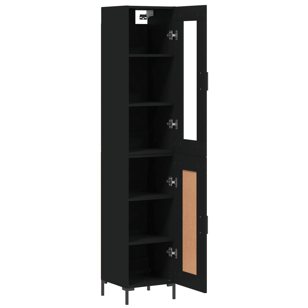 Hoge Kast 34,5X34X180 Cm Bewerkt Hout