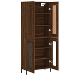 Hoge Kast 69,5X34X180 Cm Bewerkt Hout