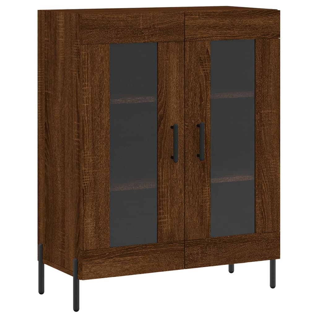Hoge Kast 69,5X34X180 Cm Bewerkt Hout