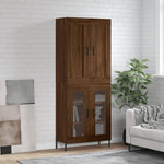 Hoge Kast 69,5X34X180 Cm Bewerkt Hout