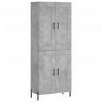 Hoge Kast 69,5X34X180 Cm Bewerkt Hout