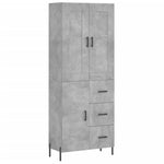 Hoge Kast 69,5X34X180 Cm Bewerkt Hout