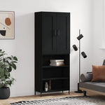 Hoge Kast 69,5X34X180 Cm Bewerkt Hout