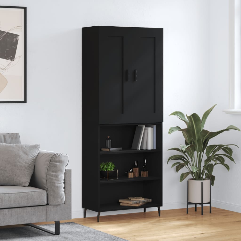 Hoge Kast 69,5X34X180 Cm Bewerkt Hout