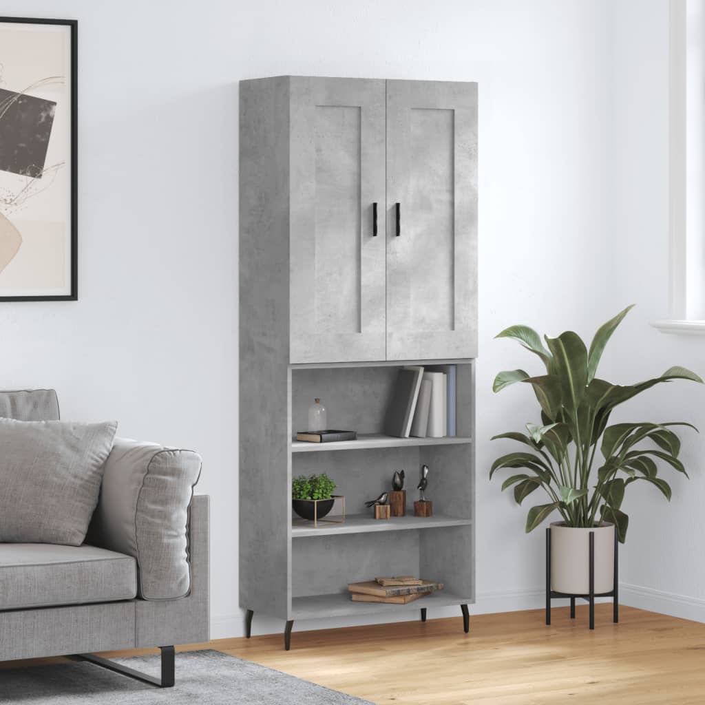 Hoge Kast 69,5X34X180 Cm Bewerkt Hout
