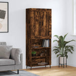 Hoge Kast 69,5X34X180 Cm Bewerkt Hout