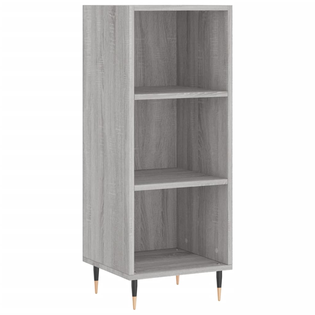 Hoge Kast 34,5X34X180 Cm Bewerkt Hout Eikenkleurig
