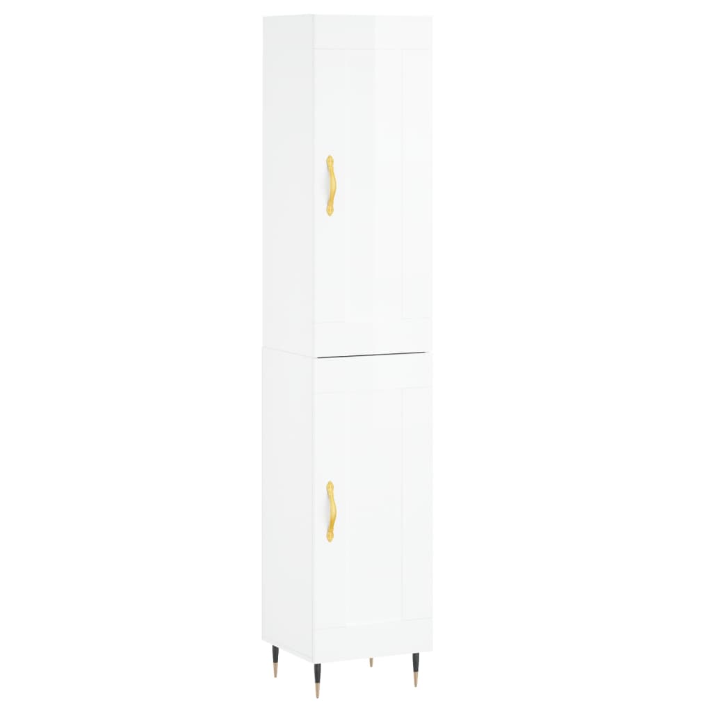 Hoge Kast 34,5X34X180 Cm Bewerkt Hout