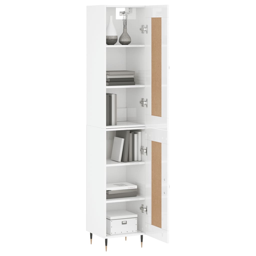 Hoge Kast 34,5X34X180 Cm Bewerkt Hout