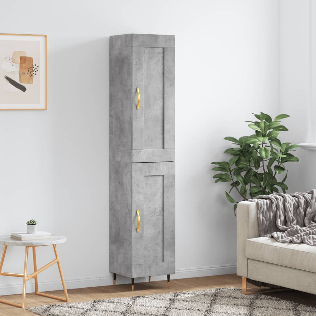 Hoge Kast 34,5X34X180 Cm Bewerkt Hout