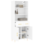 Hoge Kast 69,5X34X180 Cm Bewerkt Hout