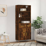 Hoge Kast 69,5X34X180 Cm Bewerkt Hout