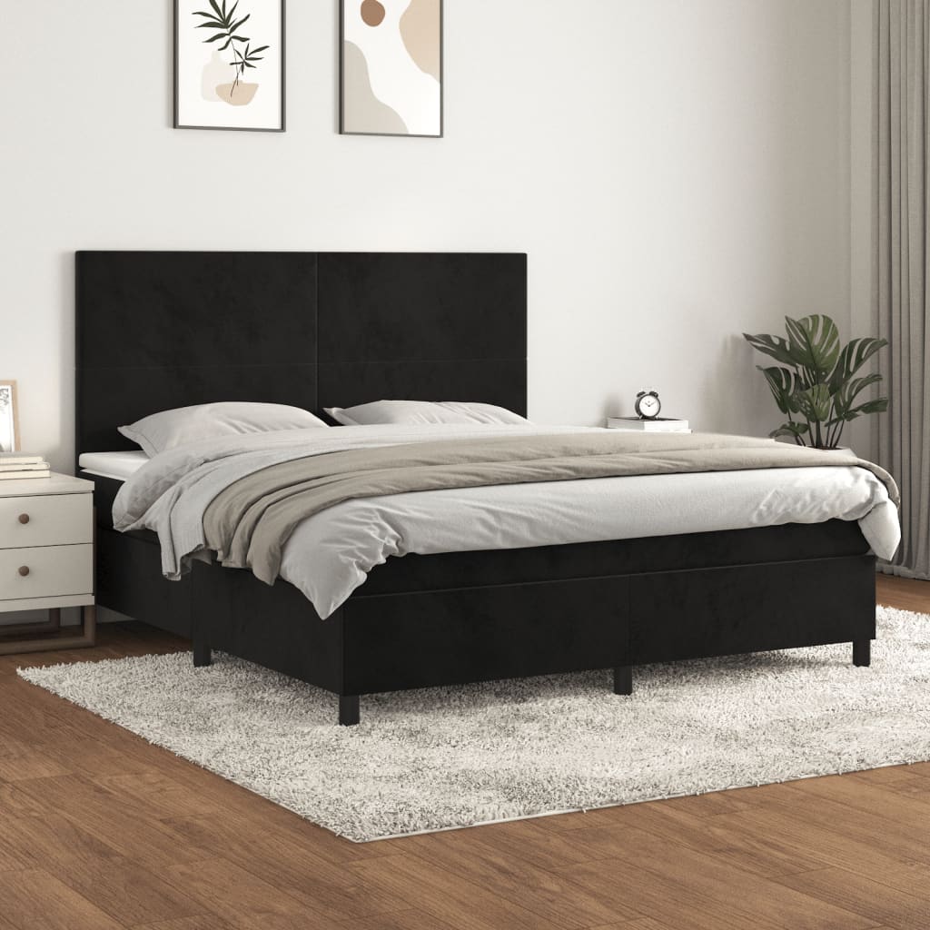 Boxspring Met Matras Fluweel