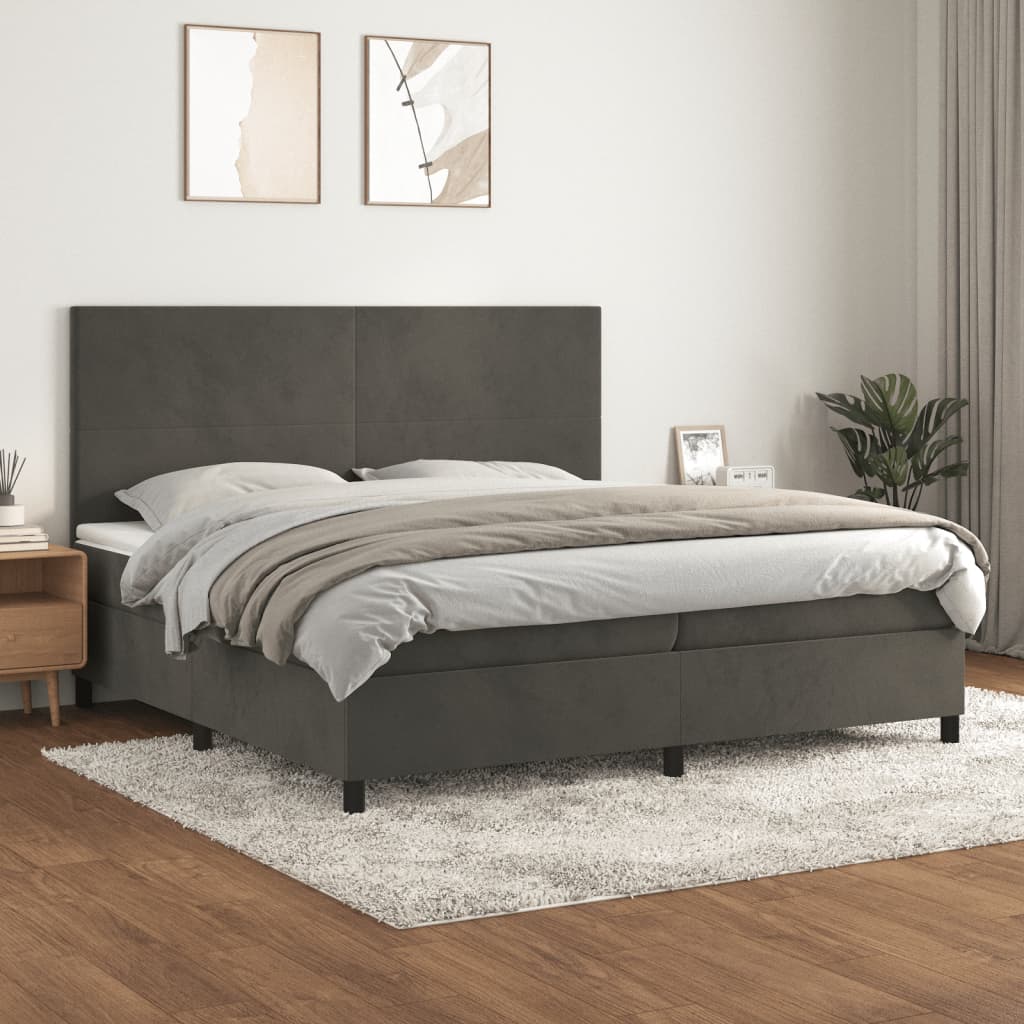 Boxspring Met Matras Fluweel