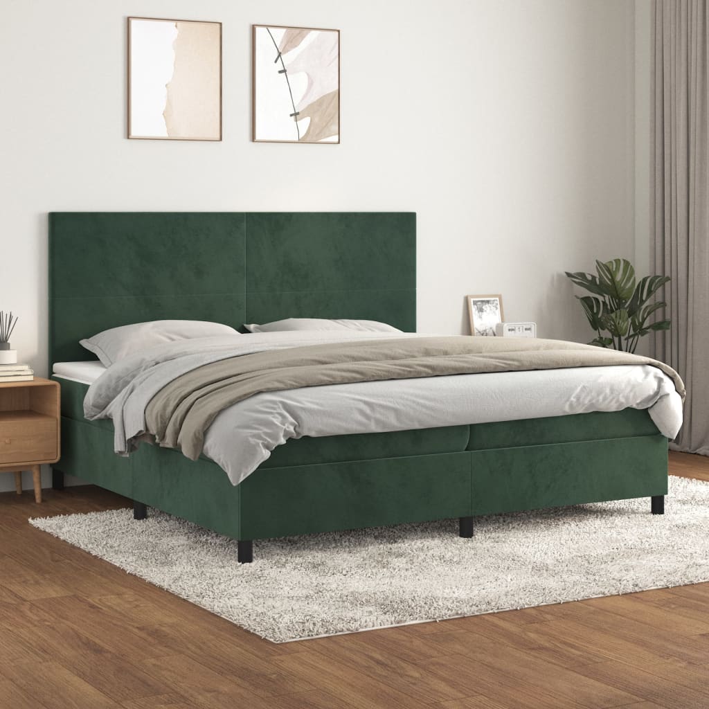Boxspring Met Matras Fluweel
