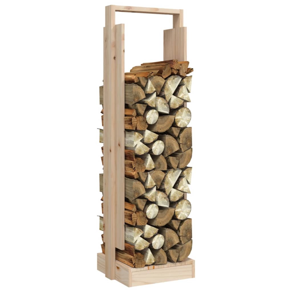 Houtblokhouder 33,5X30X110 Cm Massief Grenenhout