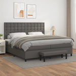 Boxspring Met Matras Kunstleer Kleurig