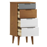 Ladekast Molde 40X35X82 Cm Massief Grenenhout