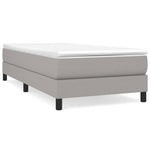 Boxspring Met Matras Stof Lichtgrijs