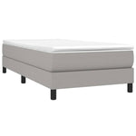Boxspring Met Matras Stof Lichtgrijs