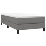 Boxspring Met Matras Stof Donkergrijs