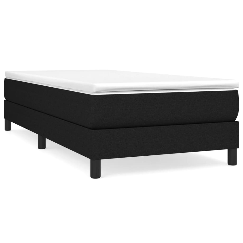 Boxspring Met Matras Stof Zwart