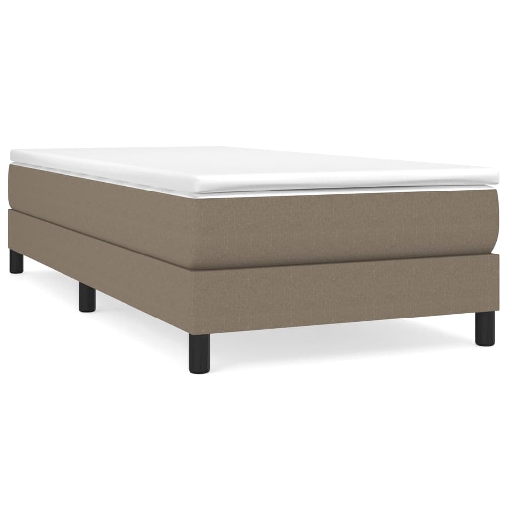 Boxspring Met Matras Stof Taupe