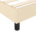 Boxspring Met Matras Stof Kleurig Crème