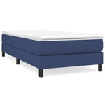Boxspring Met Matras Stof Blauw