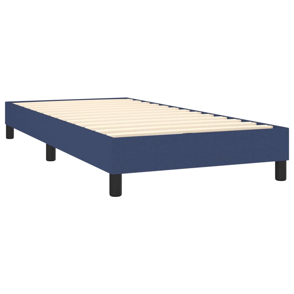 Boxspring Met Matras Stof Blauw