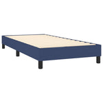 Boxspring Met Matras Stof Blauw