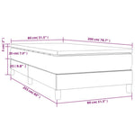 Boxspring Met Matras Stof Blauw