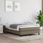 Boxspring Met Matras Stof Taupe