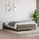 Boxspring Met Matras Stof Taupe