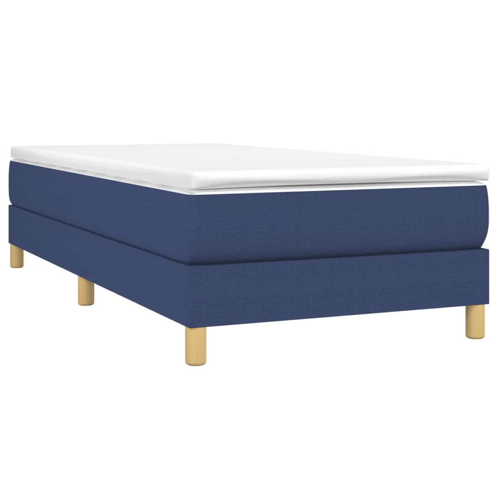 Boxspring Met Matras Stof Blauw