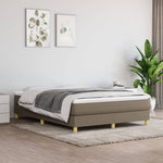 Boxspring Met Matras Stof Taupe
