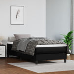 Boxspring Met Matras Kunstleer Zwart