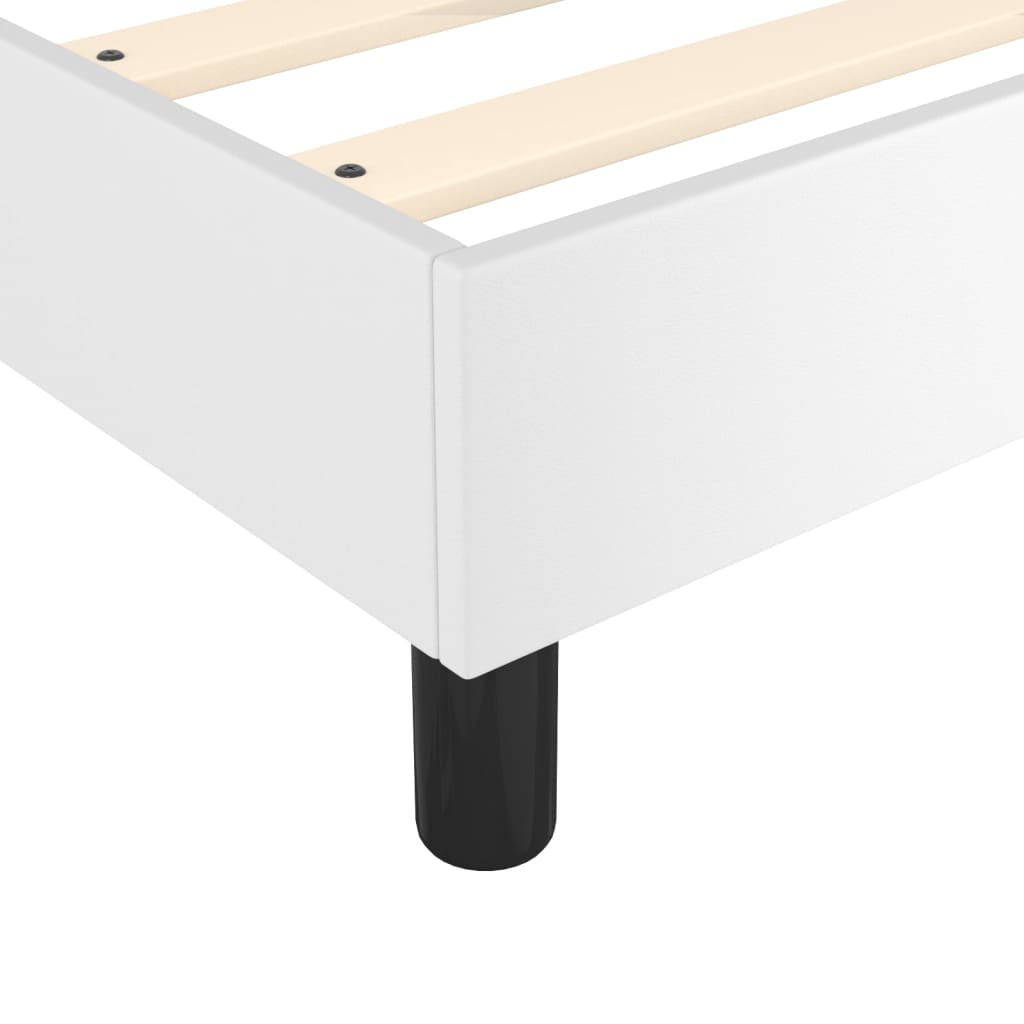 Boxspring Met Matras Kunstleer Wit